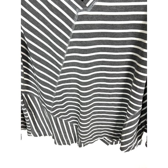 Soft surroundings long sleeve striped top - Picture 3 of 8